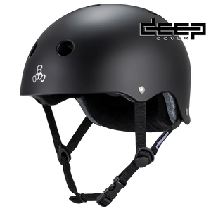 Triple 8 Deep Cover Helmet Black Matte