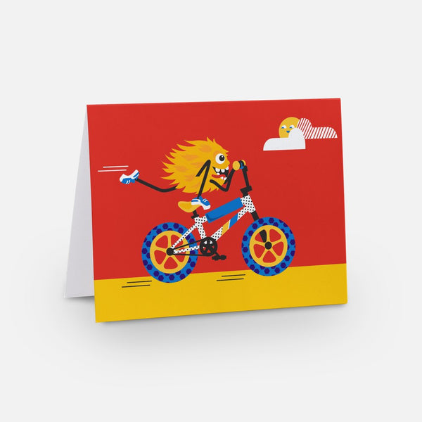 Fufanu Greeting Card - BMX Bandit