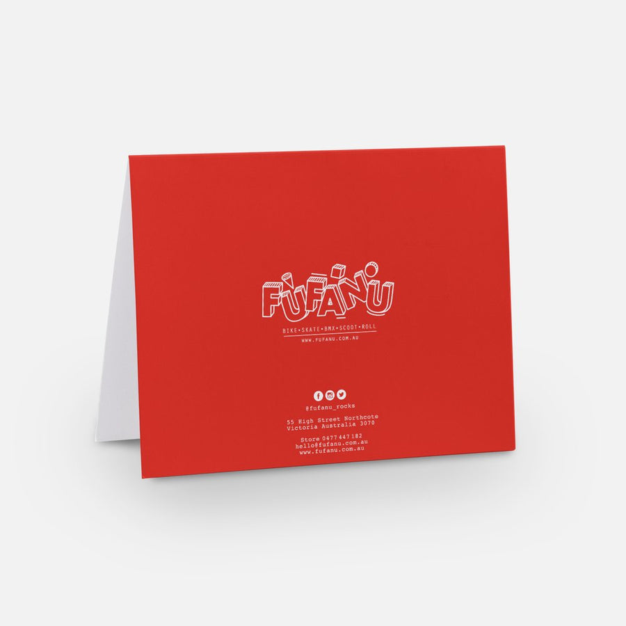 Fufanu Greeting Card - BMX Bandit