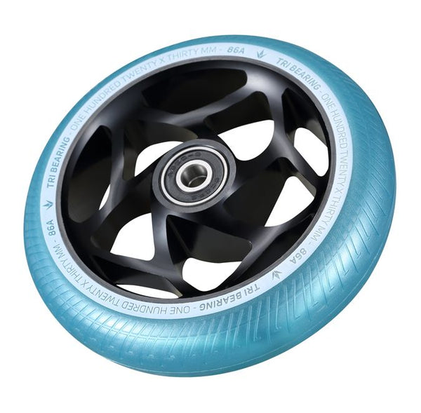 Envy Tri Bearing Wheel - 120x30mm - Black/Teal