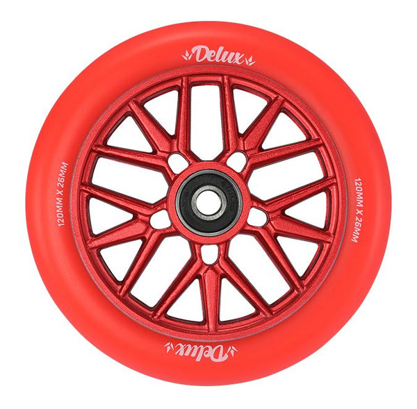 Envy Delux 120mm Wheel - Red/Red