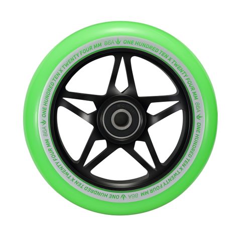 Envy 110mm S3 Wheel - Black/Green