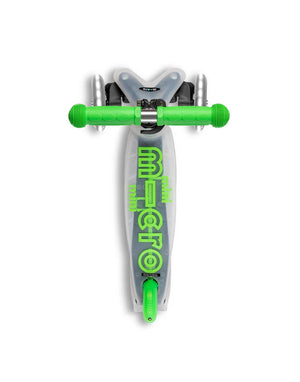 Mini Micro Deluxe Flux LED 3 Wheel Scooter (green)