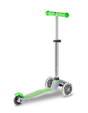 Mini Micro Deluxe Flux LED 3 Wheel Scooter (green)