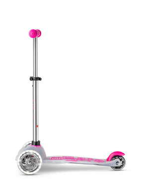 Mini Micro Deluxe Flux LED 3 Wheel Scooter (pink)