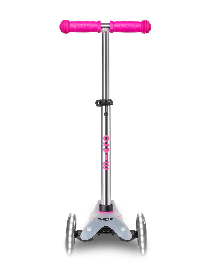 Mini Micro Deluxe Flux LED 3 Wheel Scooter (pink)