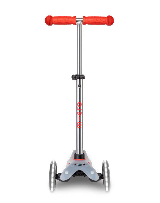 Mini Micro Deluxe Flux LED 3 Wheel Scooter (red)