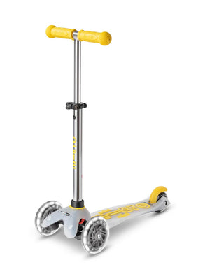 Mini Micro Deluxe Flux LED 3 Wheel Scooter (yellow)