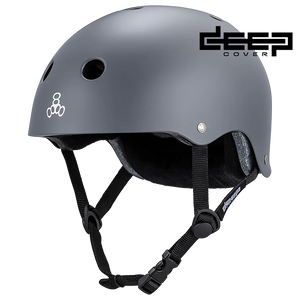 Triple 8 Deep Cover Helmet Grey Matte