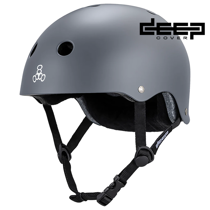 Triple 8 Deep Cover Helmet Grey Matte