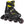 PLAYLIFE JOKER BLACK/YELLOW ADJUSTABLE INLINE SKATES