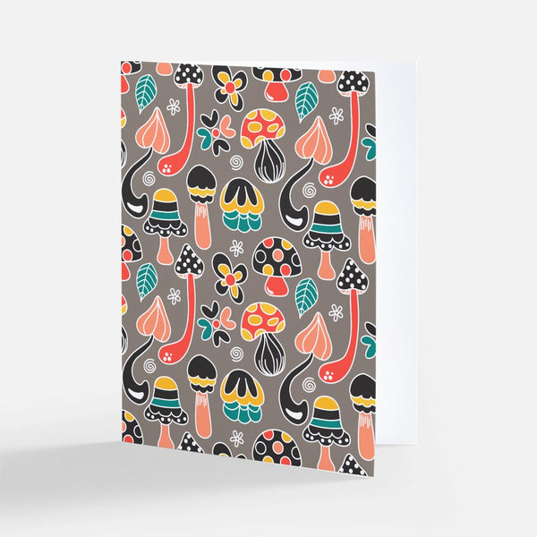 Fufanu Greeting Card - Mushies