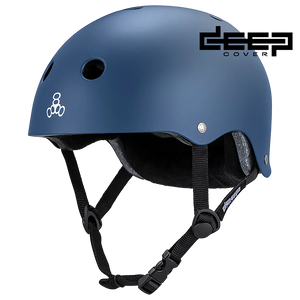 Triple 8 Deep Cover Helmet Navy Matte