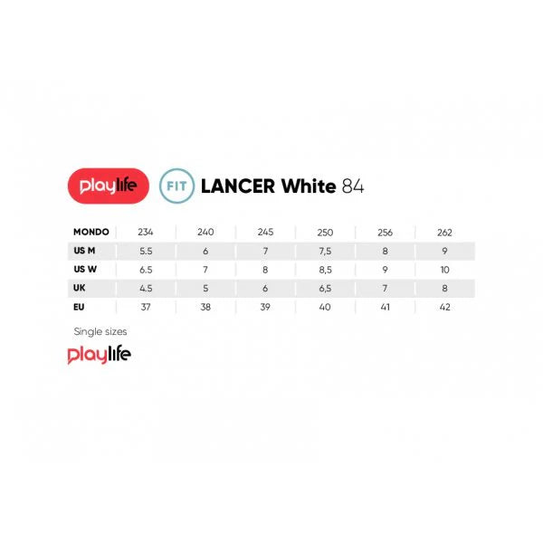 PlayLife 84 Lancer Inline Skates (White)