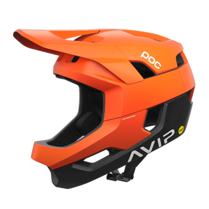 POC Otocon Race MIPS Fullface Helmet (Matt Fluorescent Orange AVIP/Uranium Black)