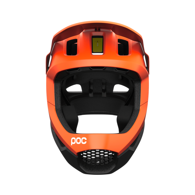 POC Otocon Race MIPS Fullface Helmet (Matt Fluorescent Orange AVIP/Uranium Black)