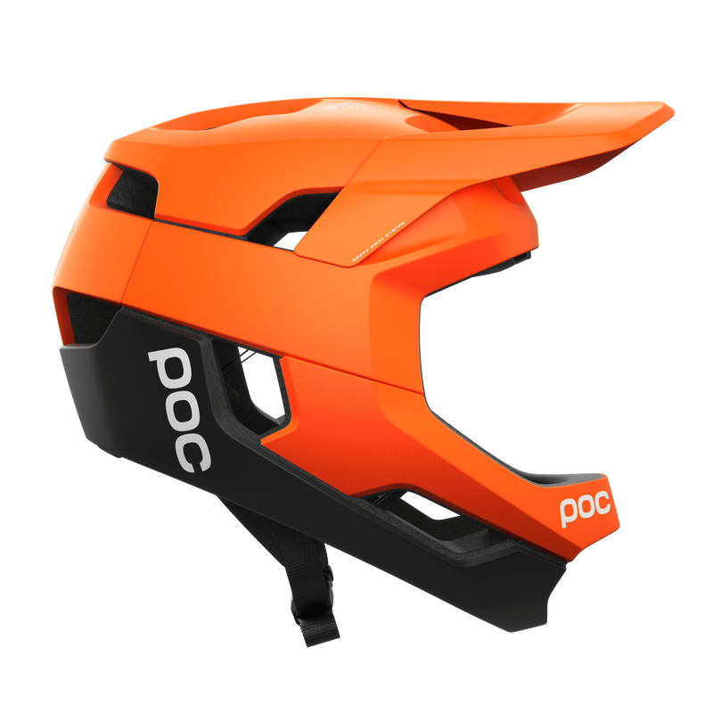 POC Otocon Race MIPS Fullface Helmet (Matt Fluorescent Orange AVIP/Uranium Black)