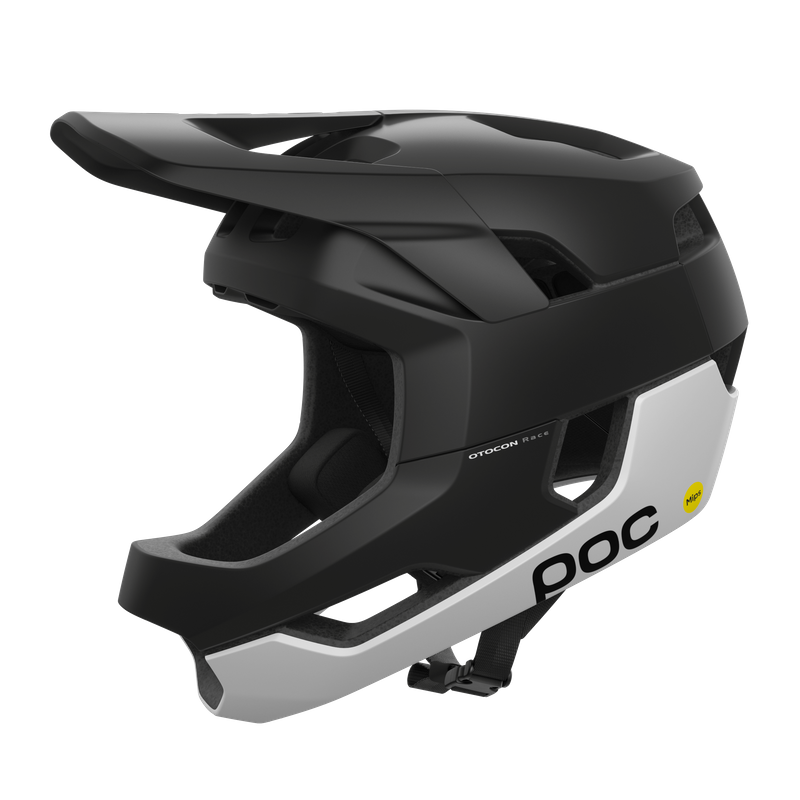 POC Otocon Race MIPS Fullface Helmet (Matt Uranium Black/Hydrogen White)