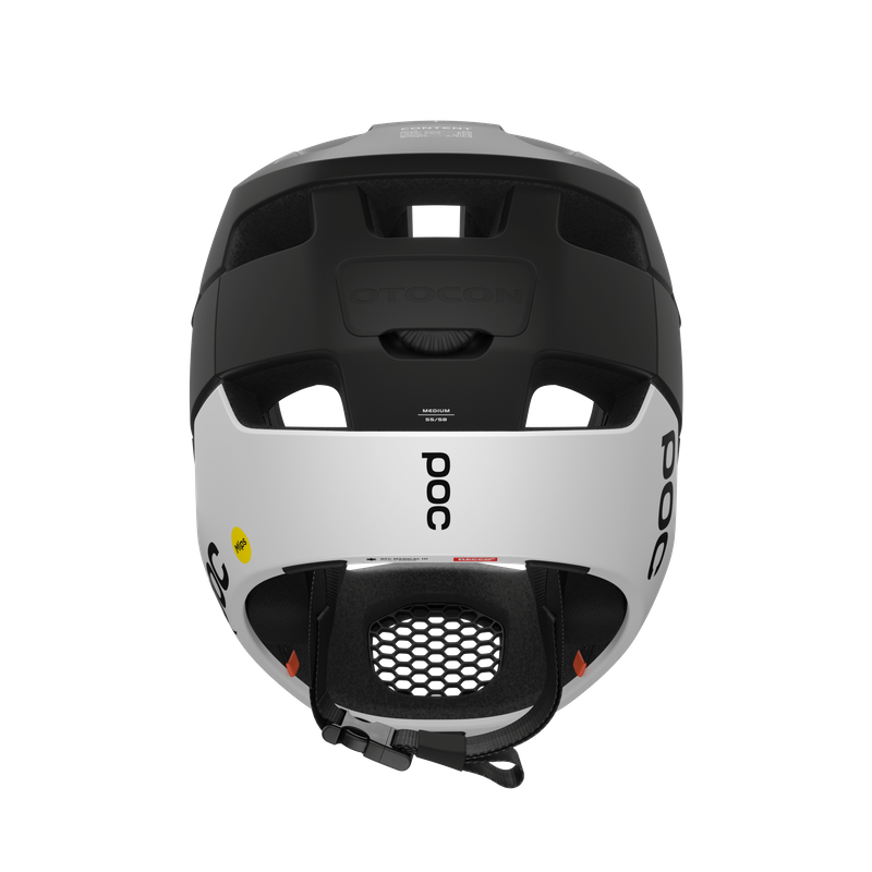 POC Otocon Race MIPS Fullface Helmet (Matt Uranium Black/Hydrogen White)