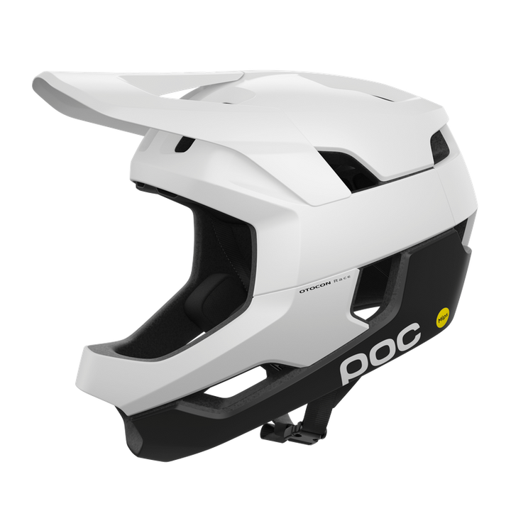 POC Otocon Race MIPS Fullface Helmet (Matt Hydrogen White/Uranium Black)