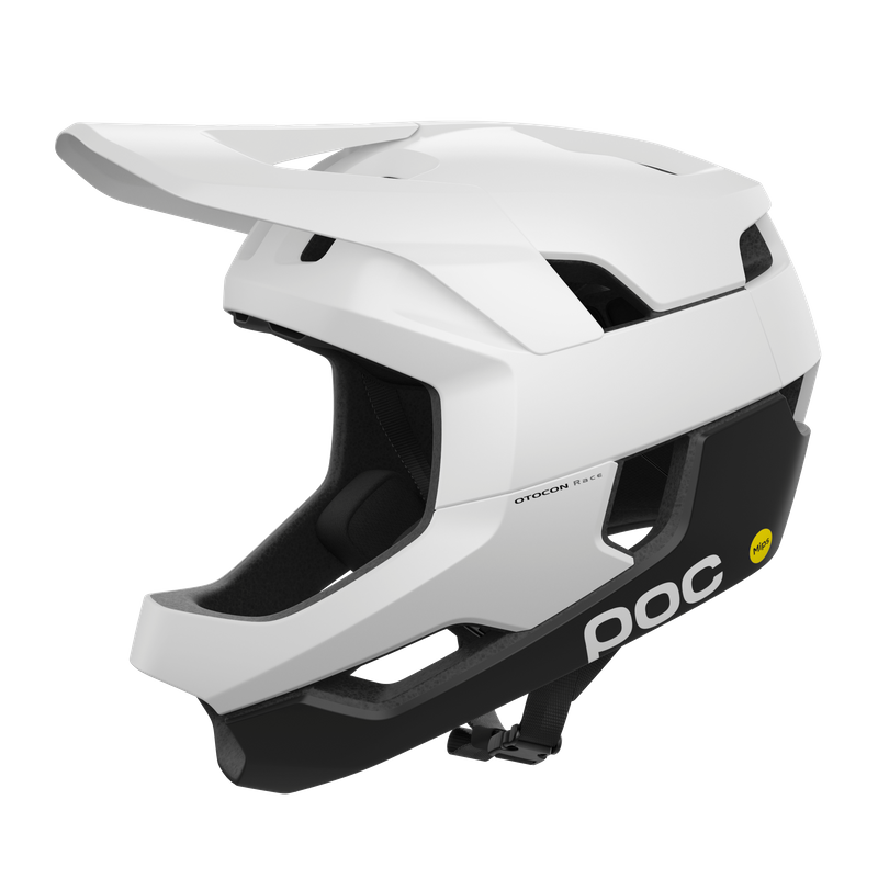 POC Otocon Race MIPS Fullface Helmet (Matt Hydrogen White/Uranium Black)