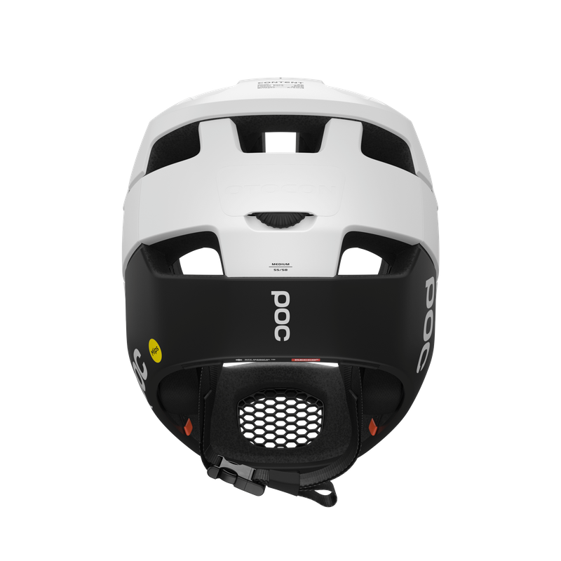 POC Otocon Race MIPS Fullface Helmet (Matt Hydrogen White/Uranium Black)