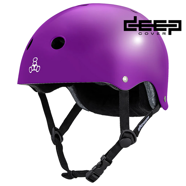 Triple 8 Deep Cover Helmet Purple Glossy