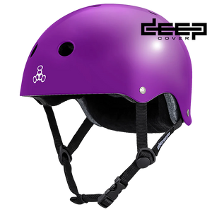 Triple 8 Deep Cover Helmet Purple Glossy