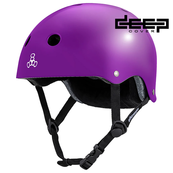 Triple 8 Deep Cover Helmet Purple Glossy