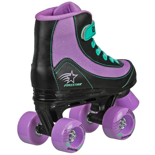 RDS FIRESTAR SKATE PURPLE BLACK MINT ROLLER SKATES JNR