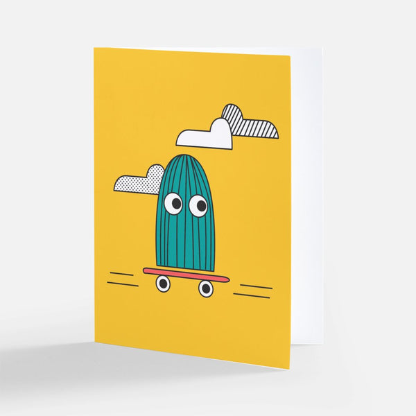 Fufanu Greeting Card - Skatey