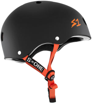 S-One Helmet - Lifer (Black Matte/Orange Straps)