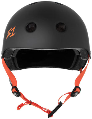 S-One Helmet - Lifer (Black Matte/Orange Straps)