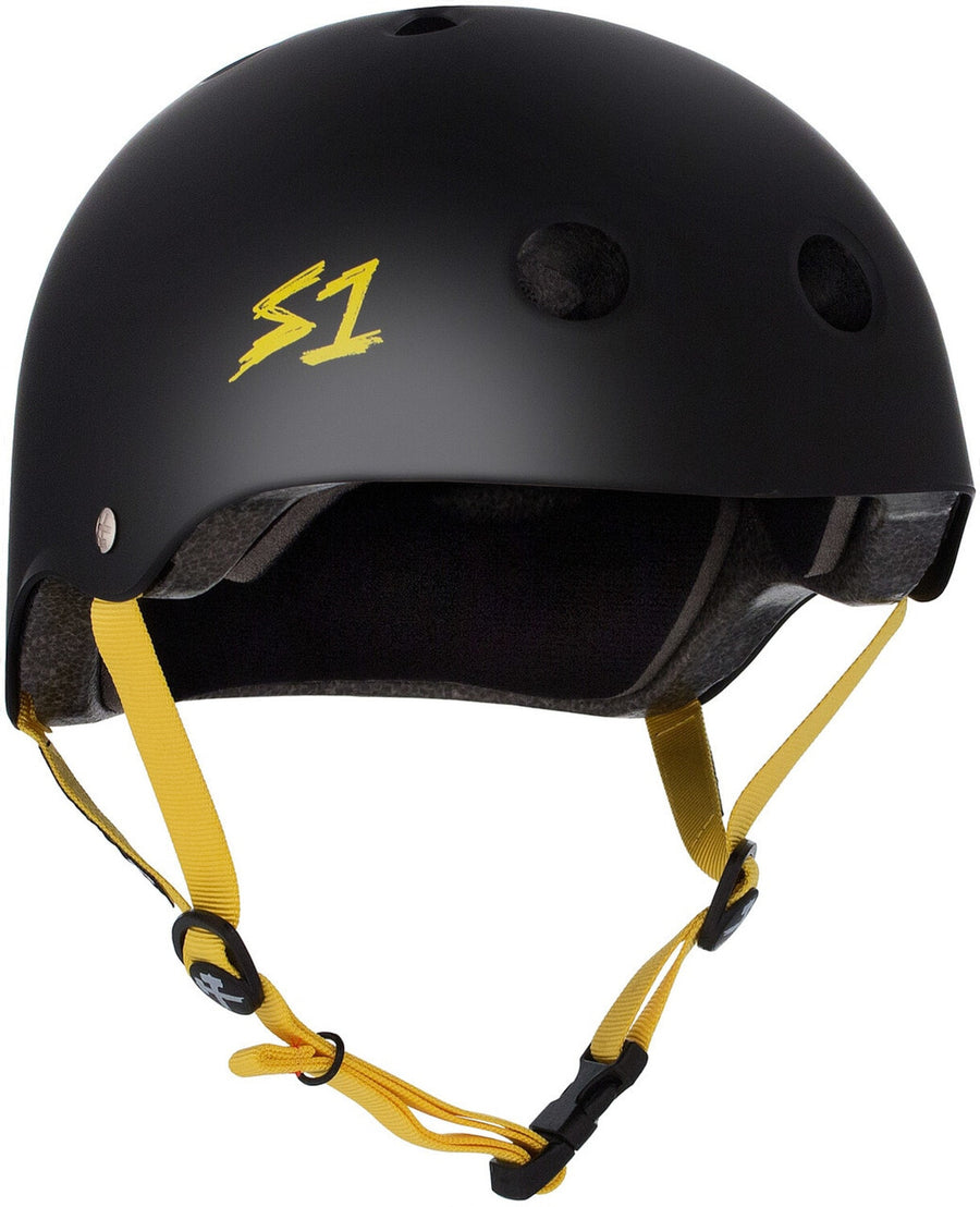 S-One Helmet - Lifer (Black Matte/Yellow Straps)