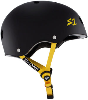 S-One Helmet - Lifer (Black Matte/Yellow Straps)