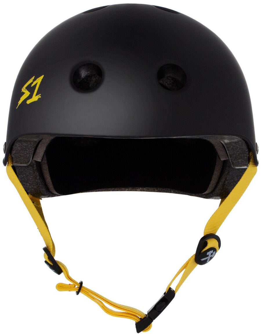 S-One Helmet - Lifer (Black Matte/Yellow Straps)