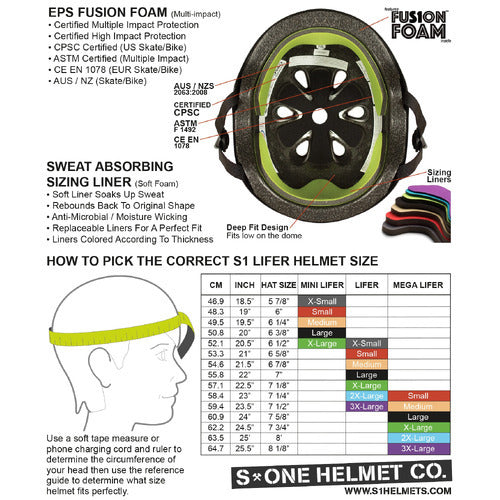 S-One Helmet - Lifer (Tree Green Matte)