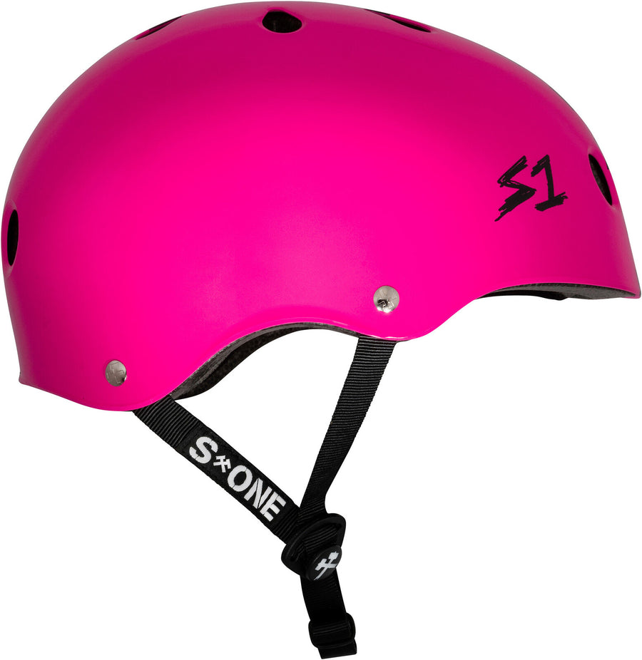 S-One Helmet - Lifer (Pink Gloss/Black Checkers)