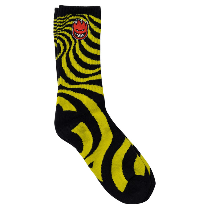 SPITFIRE SOCK BIGHEAD FILL EMB SWL YELLOW/BLACK