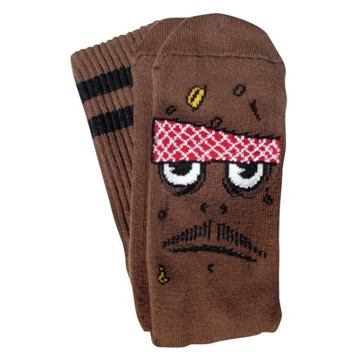 Toy Machine Socks Poo Poo Head Socks (Brown)