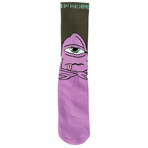 Toy Machine Socks Bored Sect Crew Sock (Lavender)