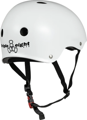 Triple 8 THE Certified Helmet SS White Glossy