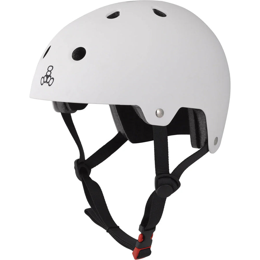 Triple 8 Certified Helmet SS White Rubber