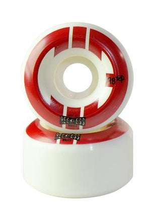 Reckless Wheels CIB Street 55mm | 98a | 4 Pack | (White Red)