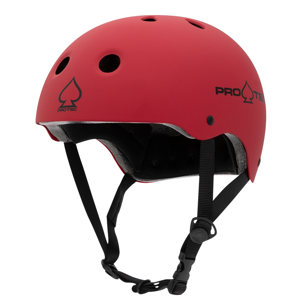 Red skateboard helmet shop