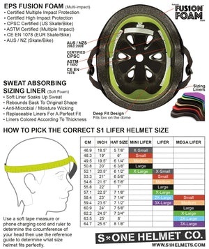 S-One Helmet - Lifer (Silver Mirror)