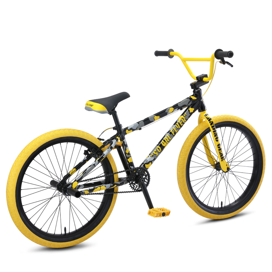 SE Bikes So Cal Flyer 24" BMX (Yellow Camo)