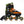 SFR Pixel Inline Skates Green Orange Adjustable
