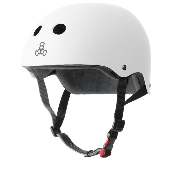 Triple 8 Certified Helmet SS (White Rubber)