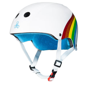 Triple 8 Certified Helmet SS  (White Rainbow Sparkle)